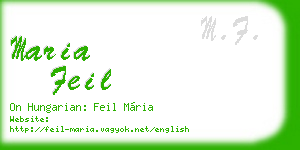 maria feil business card